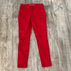 Red Rockstar Jeans